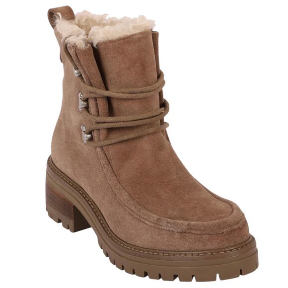 Gentle Souls Womens Bristol Wallaby Suede Cold Weather Boots Taupe Size 7 1/2